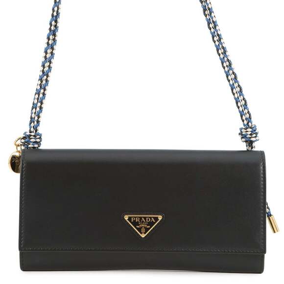 Prada Triangle Shoulder Wallet with Strap
